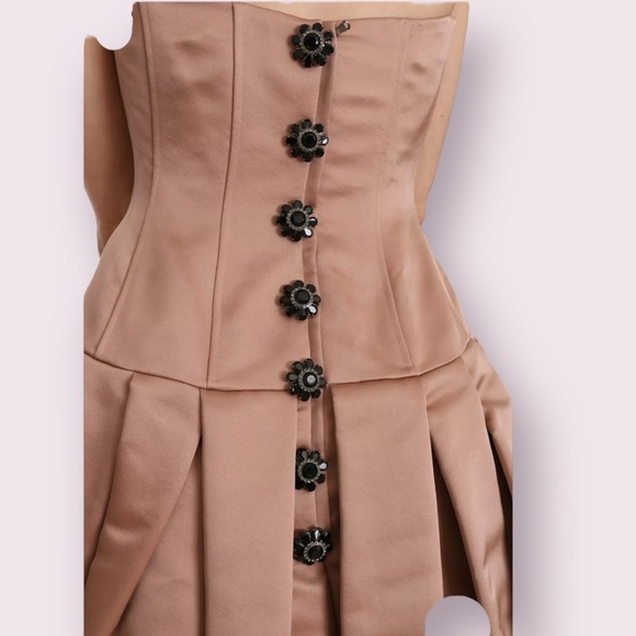 Dolce & Gabbana Crystal Pink Silk Chandelier Ball Gown Dress IT42 M Pink - Picture 8 of 9